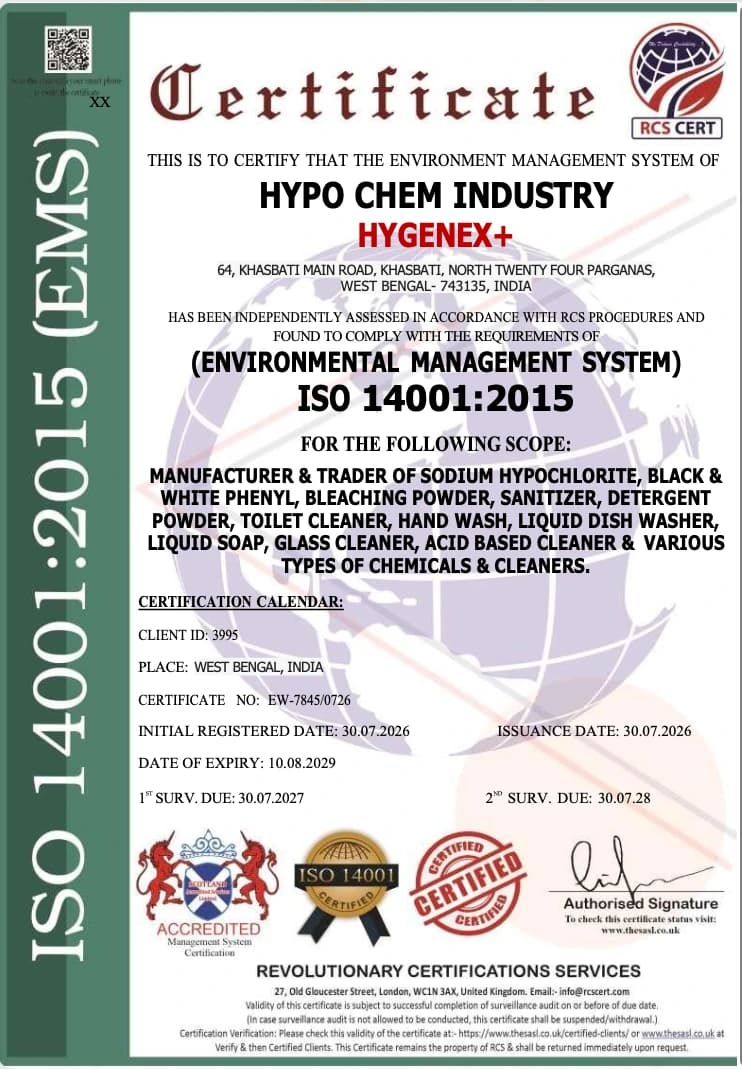 ISO 14001:2015, Current · valid to 10 August 2029