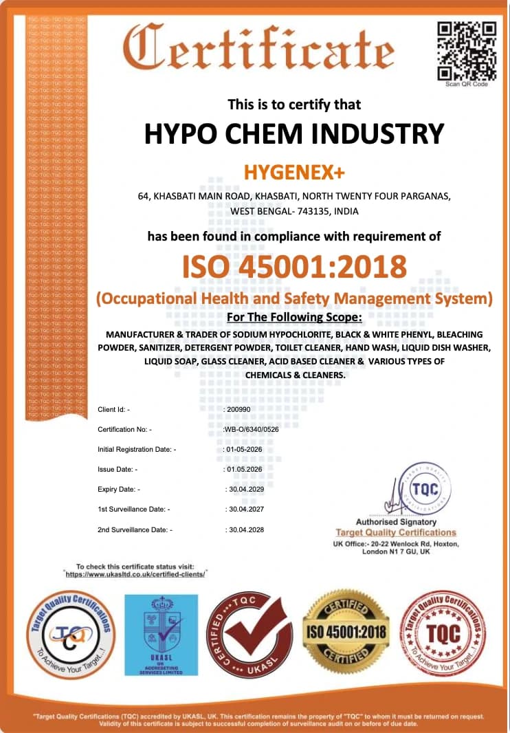 ISO 45001:2018, Current · valid to 30 April 2029