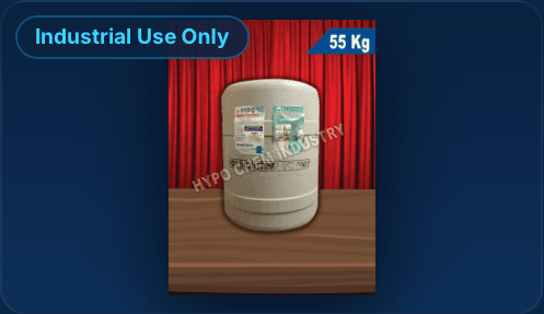 Fifty-five and sixty kilogram Sodium Hypochlorite heavy drum